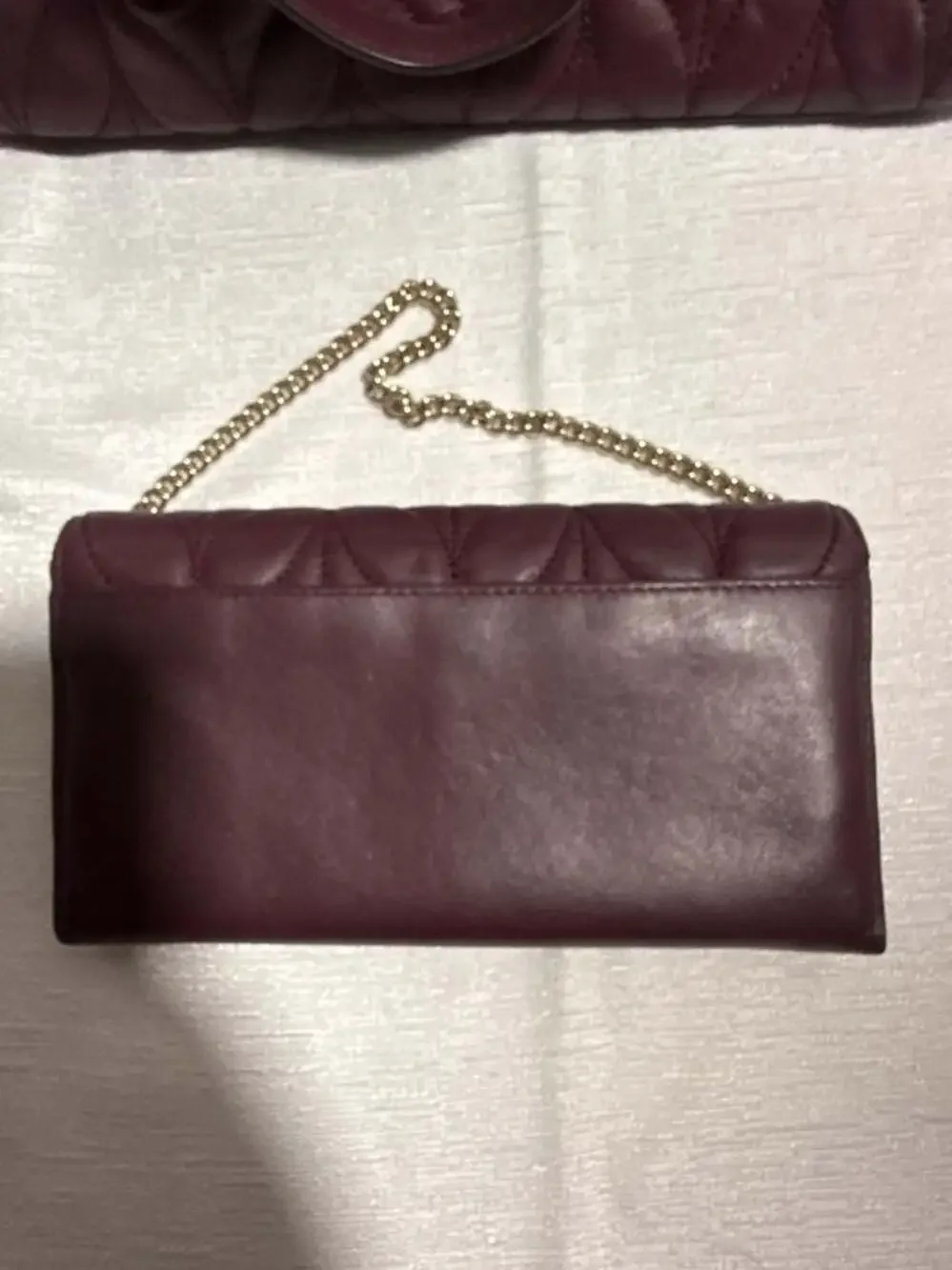 Kate Spade Meena Briar Lane Quilted Leather Satchel  Burgundy Cherrywood&wallet